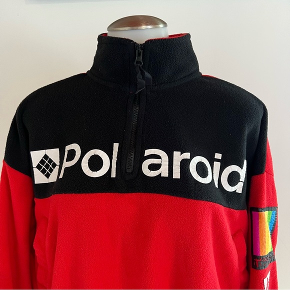 VINTAGE POLAROID 320 LANDCAMERA JACKET size M red weird sezy